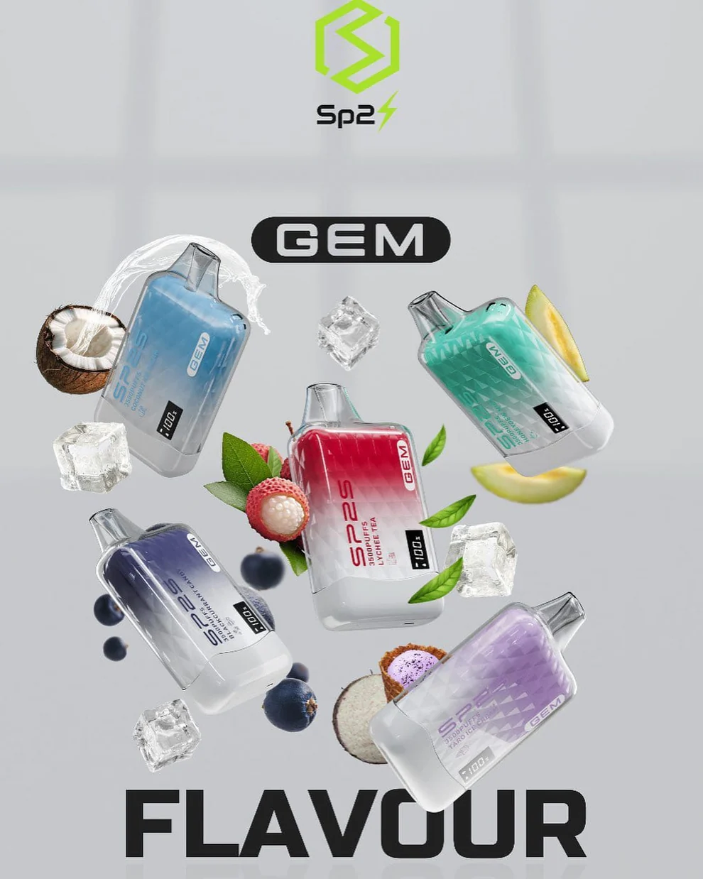 SP2S 9000 PUFFS 拋棄式台灣 電子 菸 一次性霧化桿:圖片 3